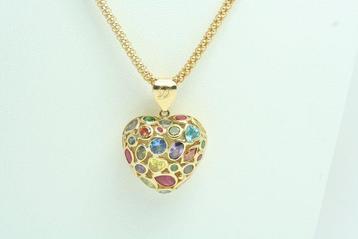 Chiampesan - Collier - DMF - 18 carats Or jaune Tourmaline -