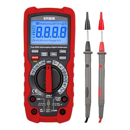 Stier - multimeter 60mV - 1000V AC/DC CAT III 1000V CAT IV, Bricolage & Construction, Instruments de mesure, Envoi