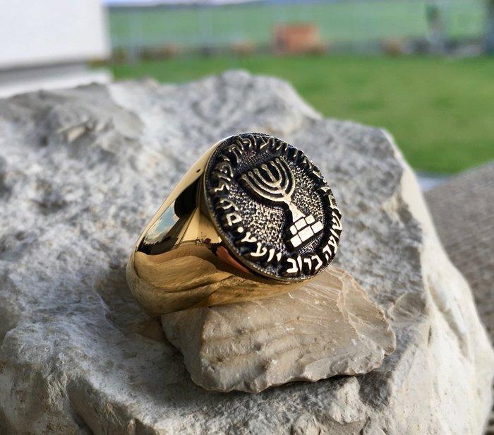 AJS Israëlische Menora Mossad Wapenzegel Hypoallergeen, Antiek en Kunst, Antiek | Boeken en Manuscripten