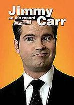 Jimmy Carr: On the Record DVD (2010) Jimmy Carr cert tc, Zo goed als nieuw, Verzenden