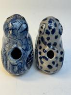 2 rares statues Vietnam deux Chats - Porselein - Vietnam, Antiek en Kunst