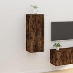 vidaXL Tv-wandmeubel 40x34,5x100 cm gerookt eikenkleurig, Huis en Inrichting, Kasten |Televisiemeubels, Verzenden, Nieuw