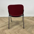 kantinestoel - stapelstoel, rood - zwart, Gebruikt, Zwart, Eén