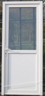 pvc buitendeur , deur , achterdeur 95 x 222 creme ral 9001, Doe-het-zelf en Bouw, Deuren en Vliegenramen, Gebruikt, 80 tot 100 cm