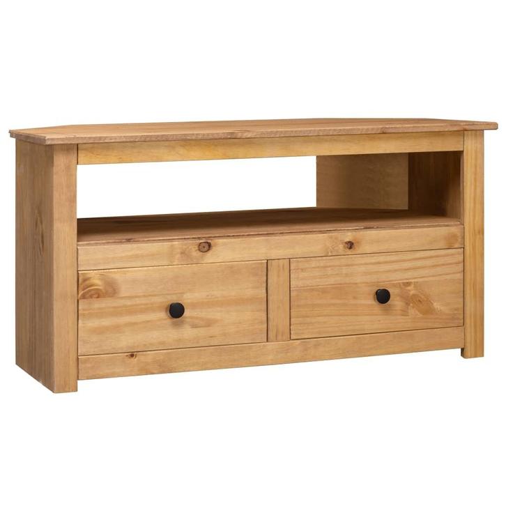 vidaXL Tv-hoekkast Panama Range 93x49x49 cm massief, Huis en Inrichting, Kasten |Televisiemeubels, Nieuw, Verzenden