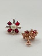Zonder minimumprijs - Oorbellen - 9 kt. Zilver, Roségoud