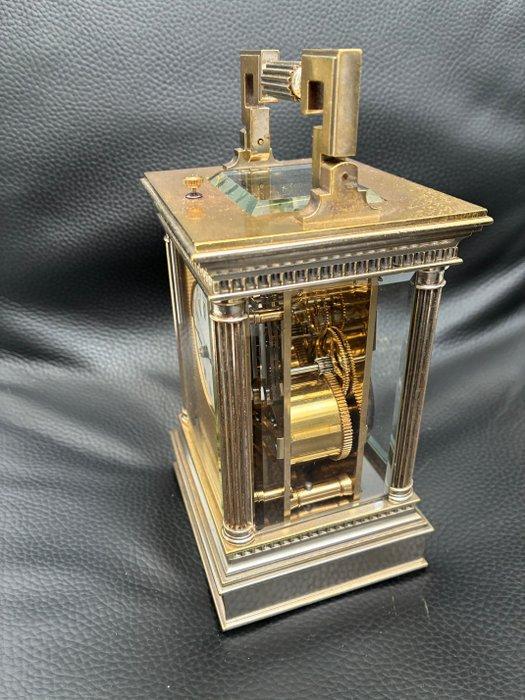 Rijtuigklok - Emaille, Glas, Messing - 1850-1900, Antiek en Kunst, Antiek | Klokken