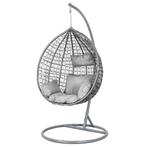 Hangstoel - ei stoel - met grijze standaard & kussens - t..., Ophalen of Verzenden, Nieuw