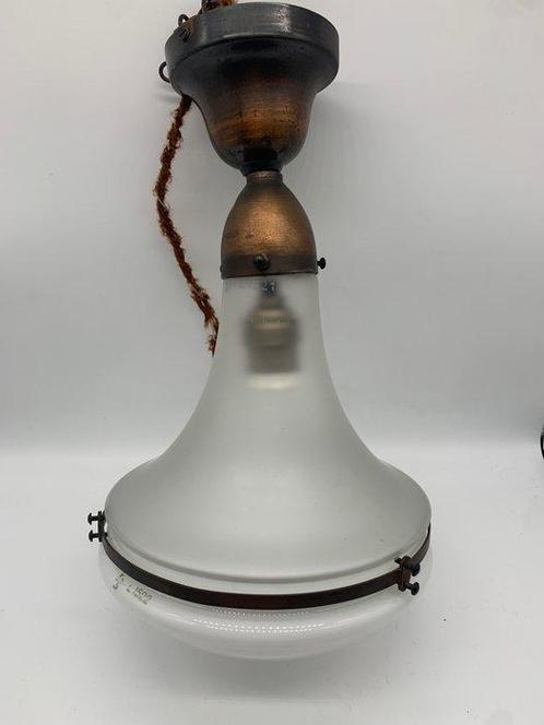 siemens - Peter Behrens - Plafondlamp - luzette - Glas, Antiek en Kunst, Antiek | Wandborden en Tegels