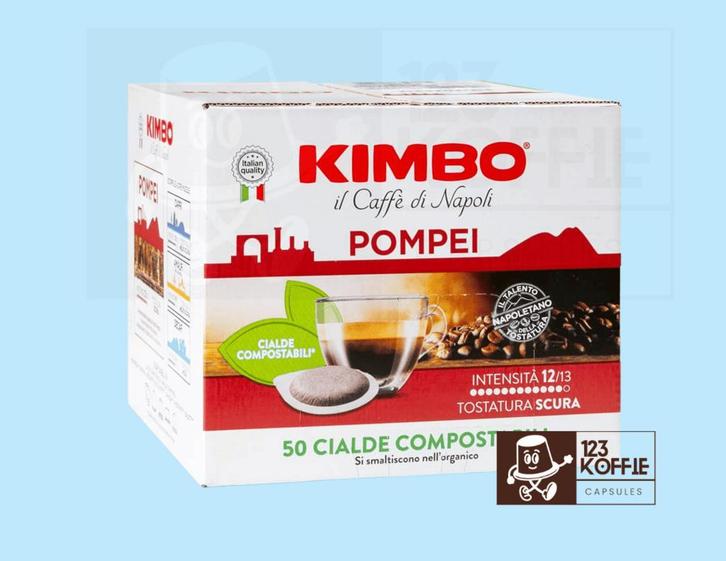 Kimbo Pompei ESE 44 mm 50 x Intense Napolitaanse Koffiepads, Elektronische apparatuur, Koffiemachine-accessoires, Verzenden