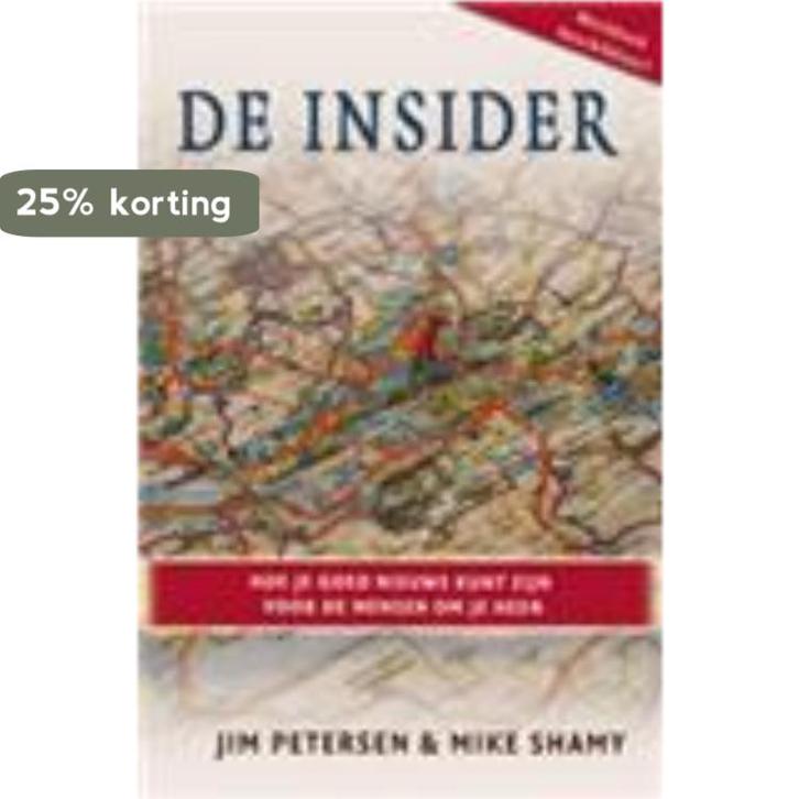 De Insider 9789076596648 Jim Peterson, Boeken, Godsdienst en Theologie, Gelezen, Verzenden