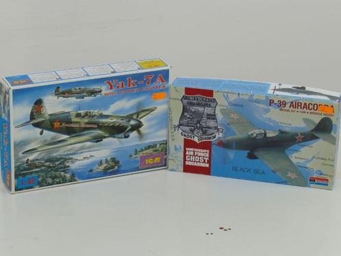 Schaal 1:48 Monogram 5213 ICM 48031 Airacobra + Yak #175, Hobby en Vrije tijd, Modelbouw | Vliegtuigen en Helikopters, Gebruikt