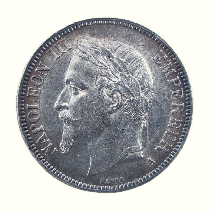 Frankrijk. Napoléon III. Silver 5 Francs Coin (Napoleon III), Postzegels en Munten, Munten | Europa | Niet-Euromunten