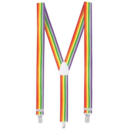 Regenboog Bretels, Hobby en Vrije tijd, Feestartikelen, Nieuw, Verzenden