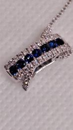 Recarlo - Collier - 18 carats Or blanc Saphir - Diamant