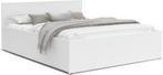 Modern Wit Bed 120x200 cm - Opklapbare Bodem - Zonder Mat..., Nieuw, Ophalen of Verzenden, 100 cm of meer, Lattenbodem