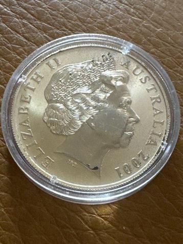 Australië. 1 Dollar 2001 Känguru - Colour applikation, 1 Oz