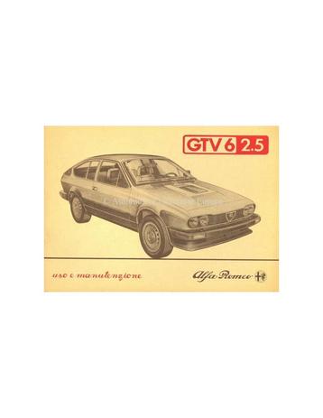 1983 ALFA ROMEO GTV6 2.5 INSTRUCTIEBOEKJE ITALIAANS beschikbaar voor biedingen