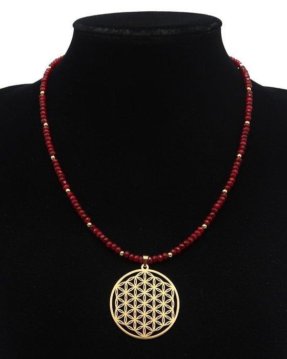 Rubis - Ketting Heilige Levensbloem: Harmonie &, Antiek en Kunst, Antiek | Boeken en Manuscripten