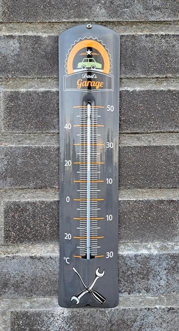 Emaille thermometer Dad's garage, Verzenden