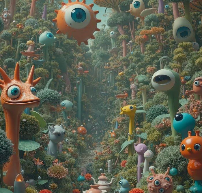 NumericEric - Welcome to Parad Eyes #01 (XL), Antiquités & Art, Art | Objets design