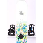 145 dames snowboard GNU B-NICE 2024, White/blue, HYBRID/Rock, Sport en Fitness, Verzenden, Nieuw