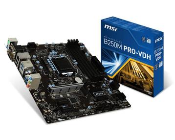MSI B250M PRO-VDH Moederbord: LGA1151, DDR4, USB 3.0, M-ATX-