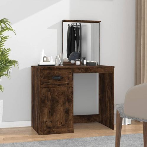 vidaXL Kaptafel met spiegel 90x50x132,5 cm bewerkt hout, Huis en Inrichting, Tafels | Kaptafels, Nieuw, Verzenden