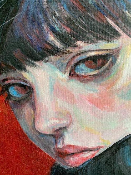 Anna Dart - Strangers - XL, Antiek en Kunst, Kunst | Schilderijen | Modern
