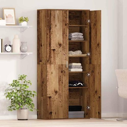 vidaXL Highboard Oud Hout 80 x 35 x 180 cm Bewerkt hout, Huis en Inrichting, Kasten | Overige, Nieuw, Verzenden