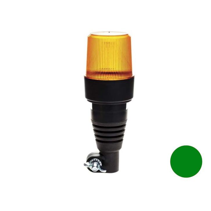 Groene Led flitslamp Met Flexibele DIN Steun, Auto-onderdelen, Verlichting, Ophalen of Verzenden