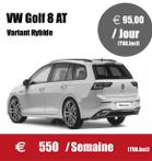 Louez-moi : VW Golf 8 AT Hybride/ Jour-semaine et week-end
