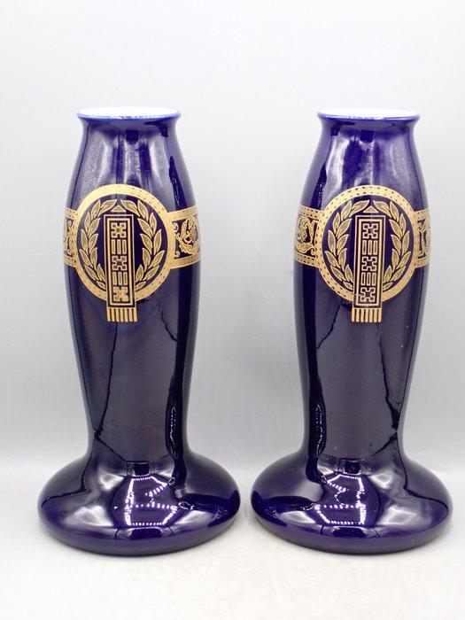 Sarreguemines - Vaas (2) - Keramiek, Antiek en Kunst, Antiek | Glaswerk en Kristal