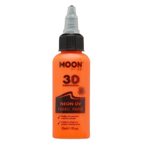 Moon Glow Neon UV Fabric Paint 30ml Intense Orange 30ml, Hobby en Vrije tijd, Feestartikelen, Nieuw, Verzenden