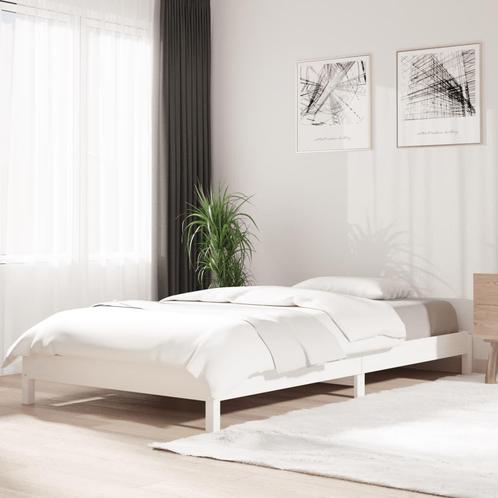 vidaXL Bed stapelbaar 80x200 cm massief grenenhout wit, Huis en Inrichting, Slaapkamer | Bedden, Nieuw, Verzenden