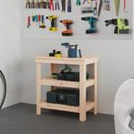 vidaXL Werkbank 78,5x50x80 cm massief grenenhout, Doe-het-zelf en Bouw, Werkbanken, Verzenden, Nieuw