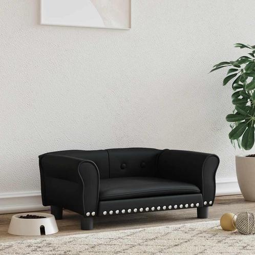 vidaXL Hondenmand 70x45x30 cm kunstleer zwart, Dieren en Toebehoren, Honden-accessoires, Nieuw, Verzenden