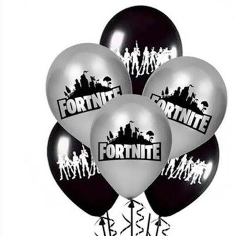 Ballonnen ballon fortnite 10 stuks!! 5x zwart + 5x grijs, Enfants & Bébés, Jouets | Autre, Envoi