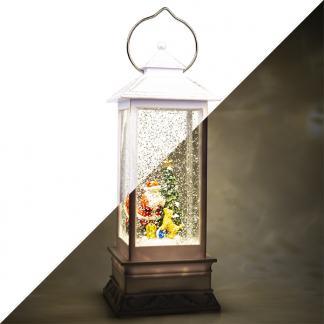 Kerstlantaarn met kerstman en hond | Konstsmide | 27.5 cm, Diversen, Kerst, Verzenden