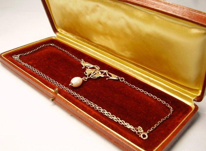 Zonder Minimumprijs - Halsketting Zilver - 5.37ct. tw. Parel, Handtassen en Accessoires, Kettingen