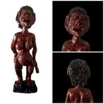 sculptuur, Demone - Scorticato - XIX secolo - 70 cm - Hout, Antiek en Kunst