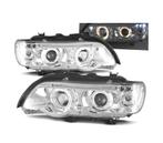 PHARES POUR BMW ANGEL EYES BMW X5 E53 FOND CHROMÉ, Verzenden, Nieuw