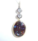Hanger - 18 karaat Geel goud, Witgoud -  6.20ct. tw. Diamant, Handtassen en Accessoires