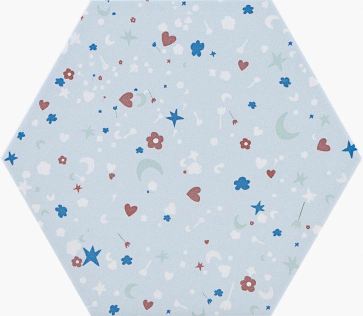 19,8X22,8 HEX AGATHA CONFETTI 21 CEL Mat, Doe-het-zelf en Bouw, Tegels, Ophalen of Verzenden