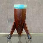 Bureaulamp - Hout, Aluminium, ruimtevaart gemaakt in Italië, Antiek en Kunst, Curiosa en Brocante