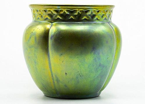 Zsolnay Art Nouveau Eosin Ceramic Vase 1920, Marked - Vase -, Antiek en Kunst, Antiek | Glaswerk en Kristal
