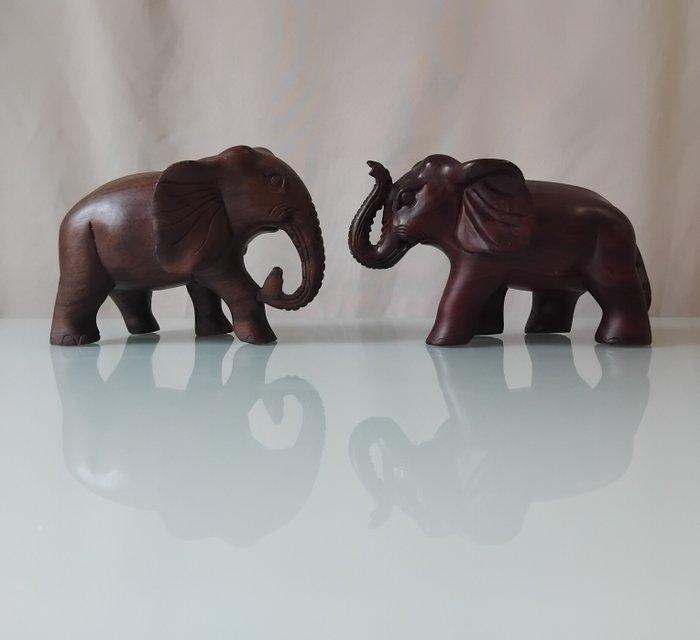 Themacollectie - Olifantenbeeldjes in hout, brons, koper,, Antiek en Kunst, Antiek | Speelgoed