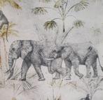 Tissu africain rétro exclusif - 600x140cm - Éléphants