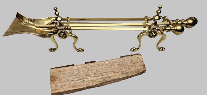 Openhaard accessoire (5) - Klassiek open haard set met, Antiquités & Art, Curiosités & Brocante