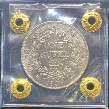 Brits India. William IV. 1 Rupee 1835 (Zonder Minimumprijs) beschikbaar voor biedingen